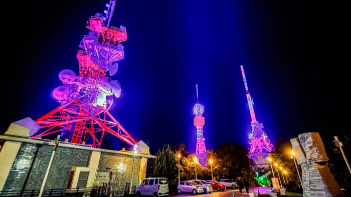 稲佐山展望台のアンテナ塔