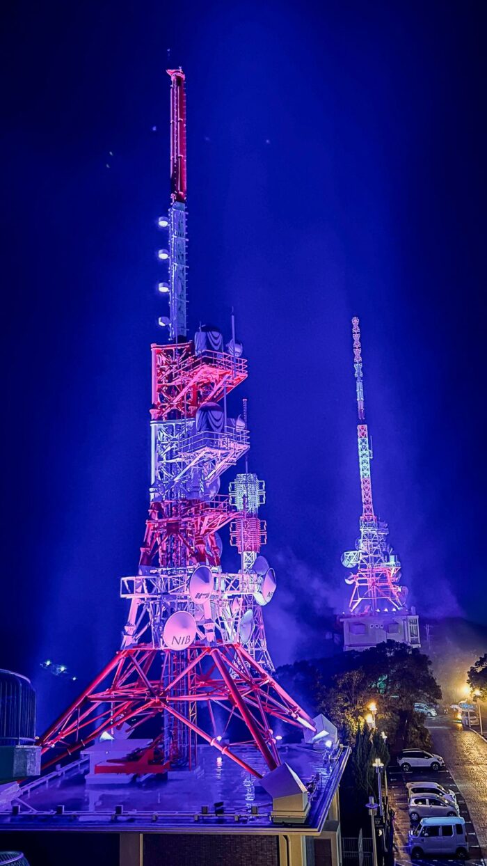 稲佐山展望台のアンテナ塔